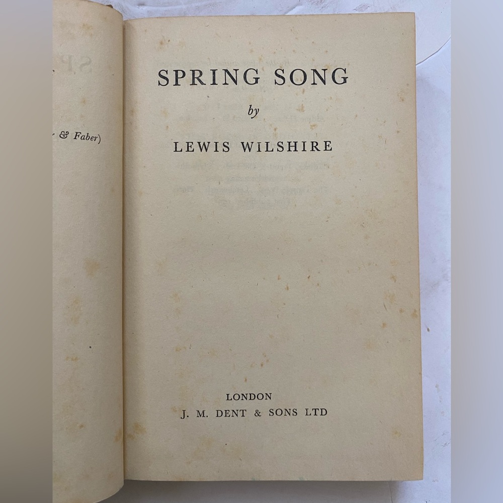 SPRING SONG By Lewis Wilshire 1951